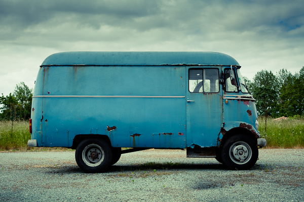 Vieux camion Mercedes